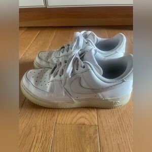 White Nike Air Force 1 Sneakers Running Shoes Men’s 6